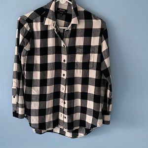 Madewell Flannel long sleeve shirt. Size XS